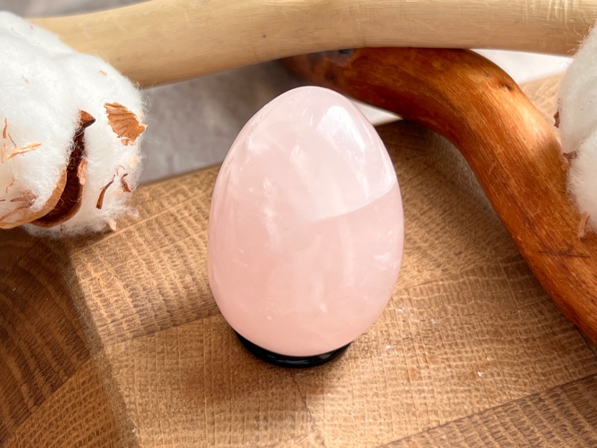 Яйцо из розового кварца 2,9 х 3,9 см JA-0068, фото 3