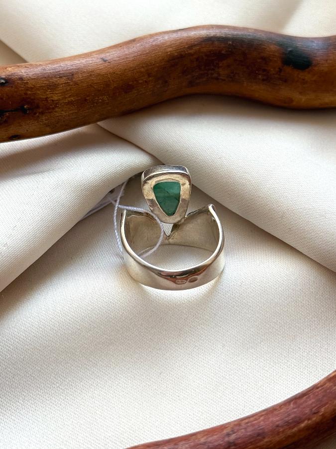 купить Кольцо из серебра с бериллом, 17,5 размер  , фото 4