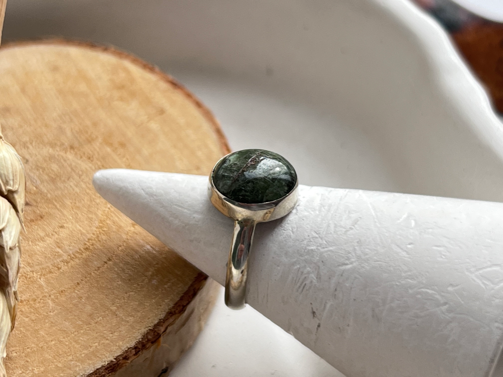 Кольцо с зелёным турмалином (хромтурмалин), 16,25 размер KL-0950, фото 3