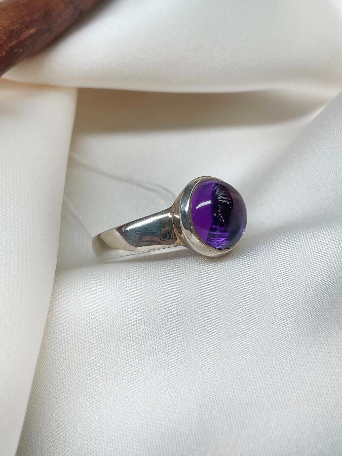 купить Кольцо из серебра с аметистом,18 размер  , фото 3