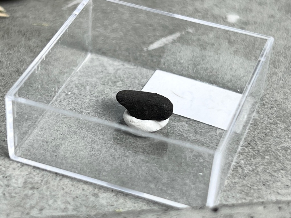 Метеорит каменный хондрит в пластиковом боксе MT-0021, фото 4