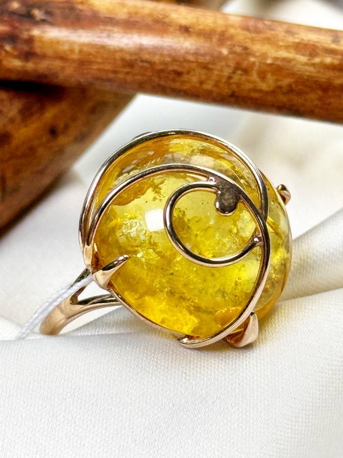 купить Серьги из серебра с желтым янтарем , фото 1