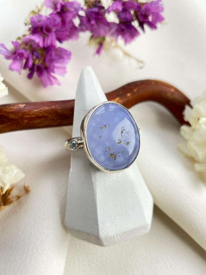 купить Кольцо из серебра с сапфирином, 16,0 размер , фото 1