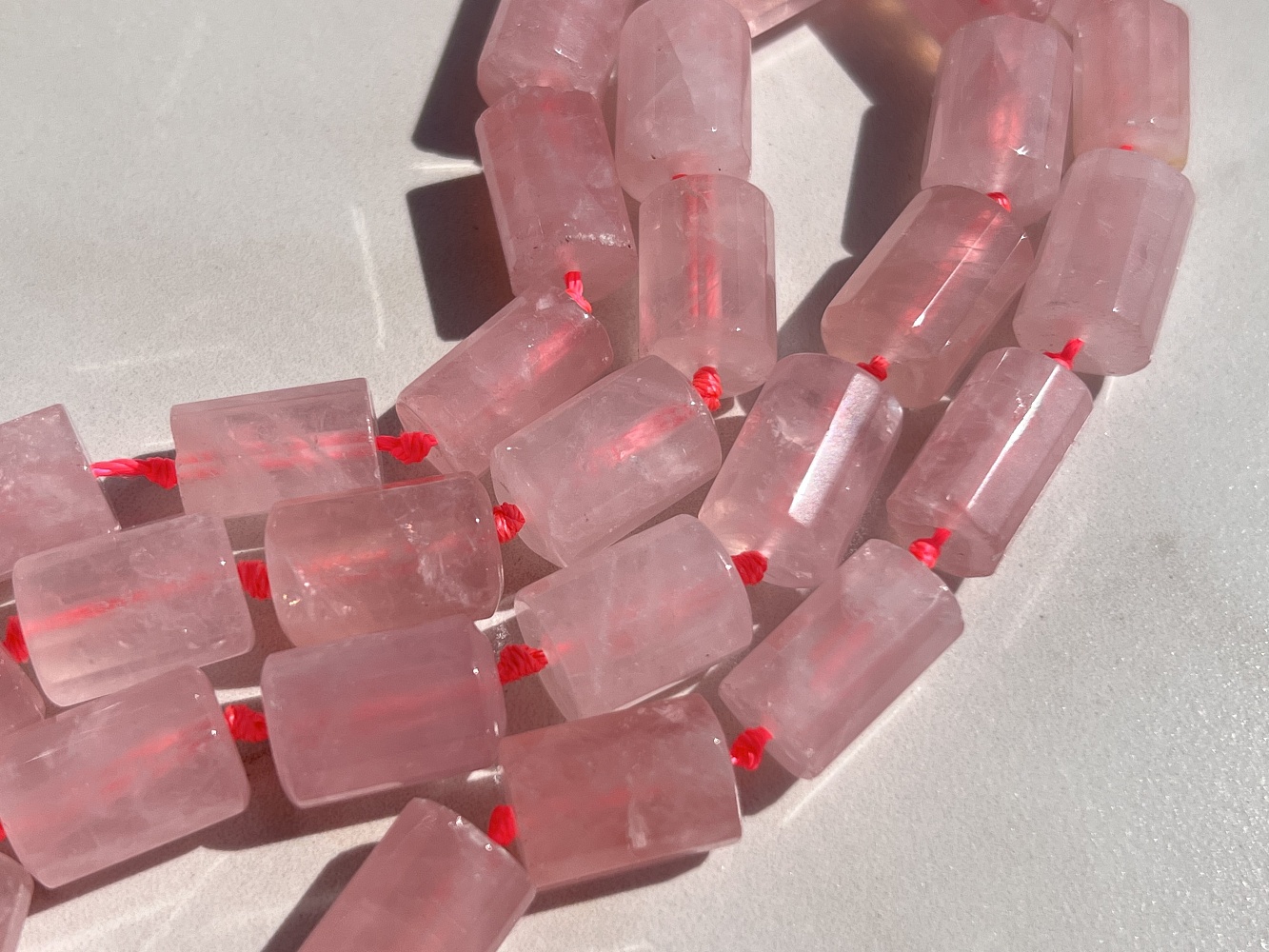 Бусины из розового кварца, 1,3 х 1,8 см BS-0019, фото 3