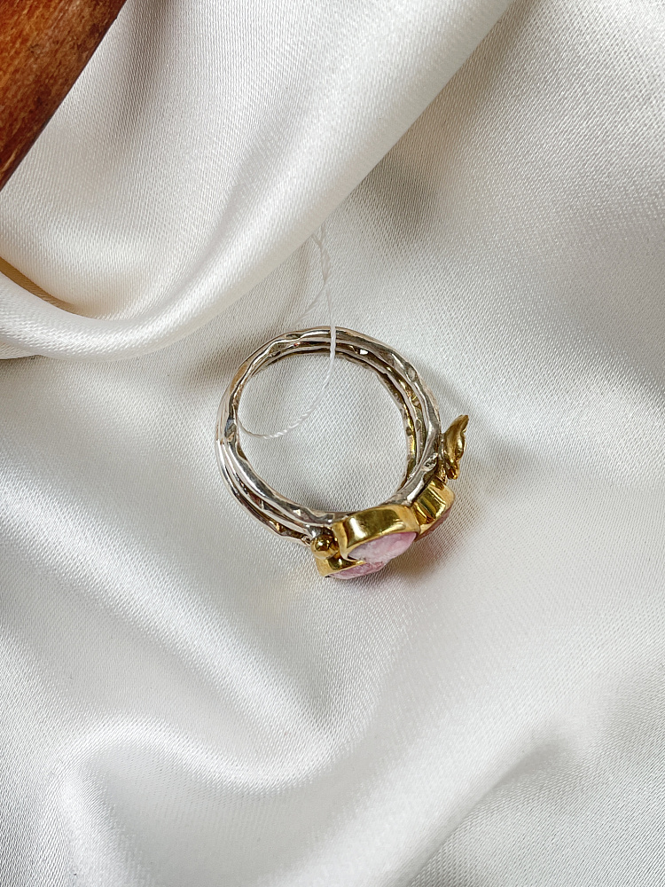 купить Кольцо из серебра с корунд-рубином,18 размер  , фото 5