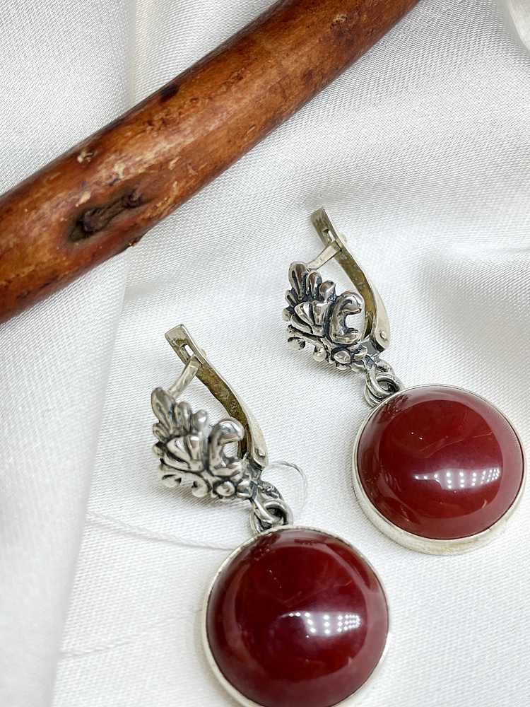 купить Серьги из серебра с авантюрином , фото 4