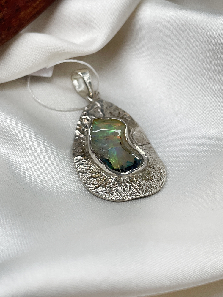 Кулон из серебра с благородным опалом  U-1661, фото 3