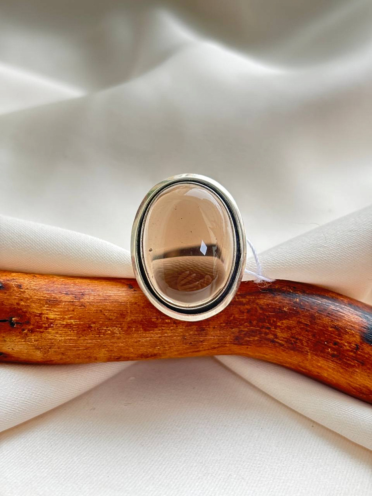 купить Кольцо из серебра с дымчатым кварцем  , фото 2