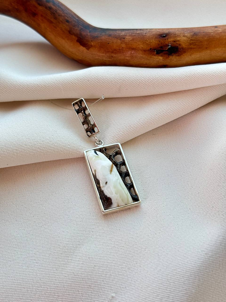 купить Кулон из серебра с янтарем , фото 3