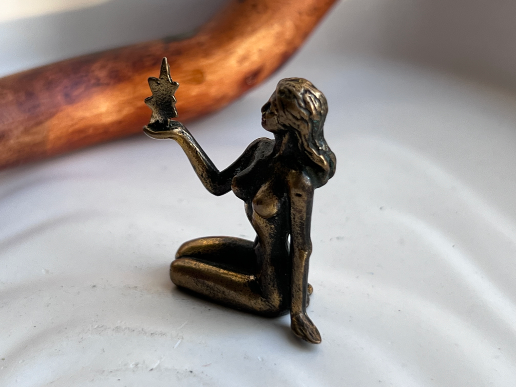 Фигурка Девы (знак зодиака) из бронзы  FGB-0146, фото 3