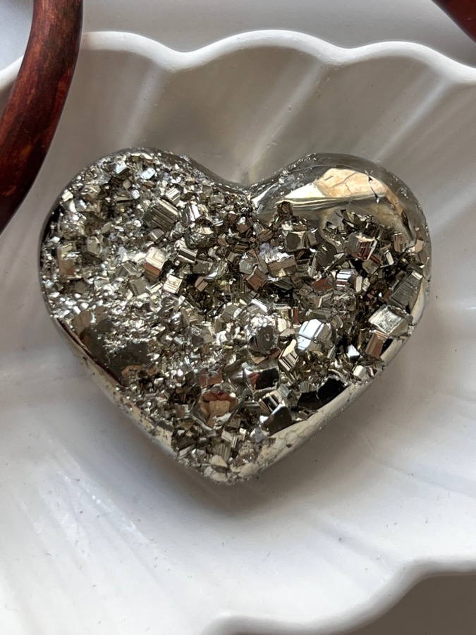Сердце из пирита, 2,6 х 5 х 5,8 см SR-0082, фото 4
