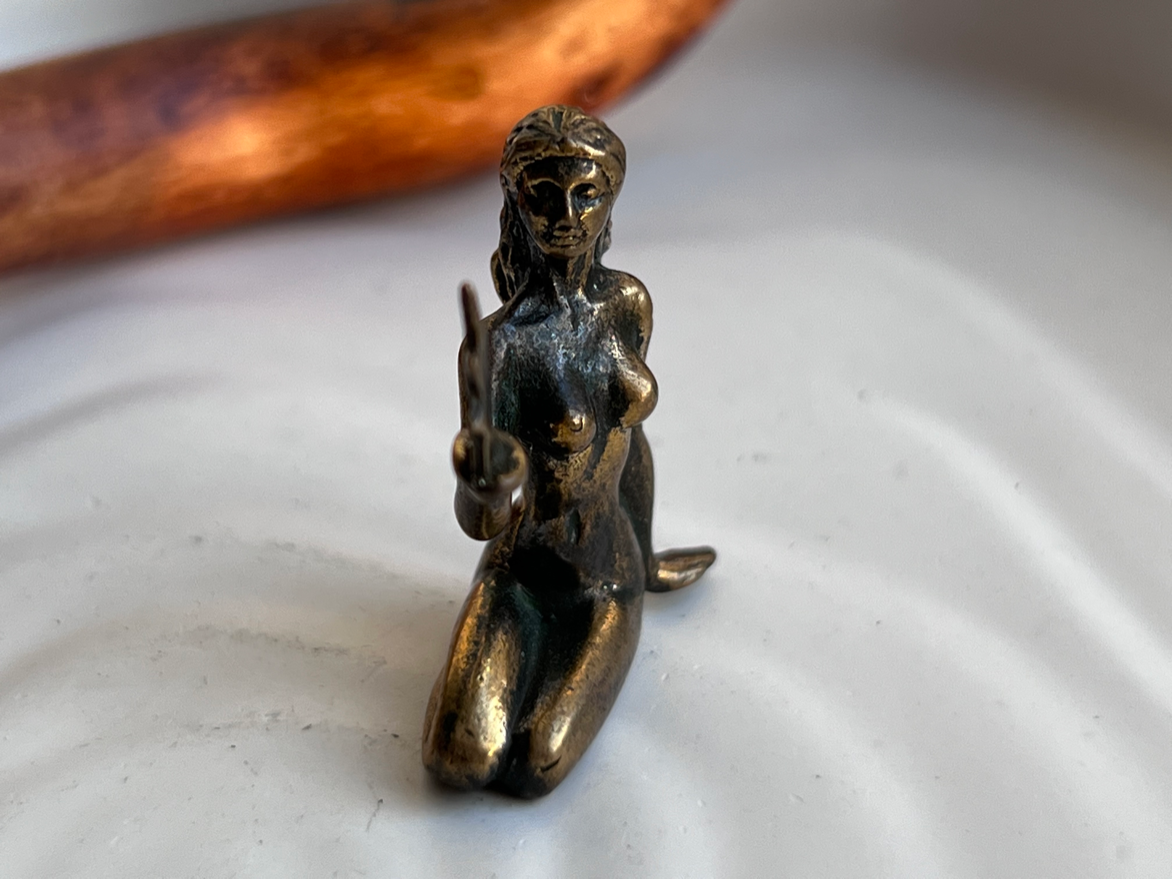 Фигурка Девы (знак зодиака) из бронзы  FGB-0146, фото 5