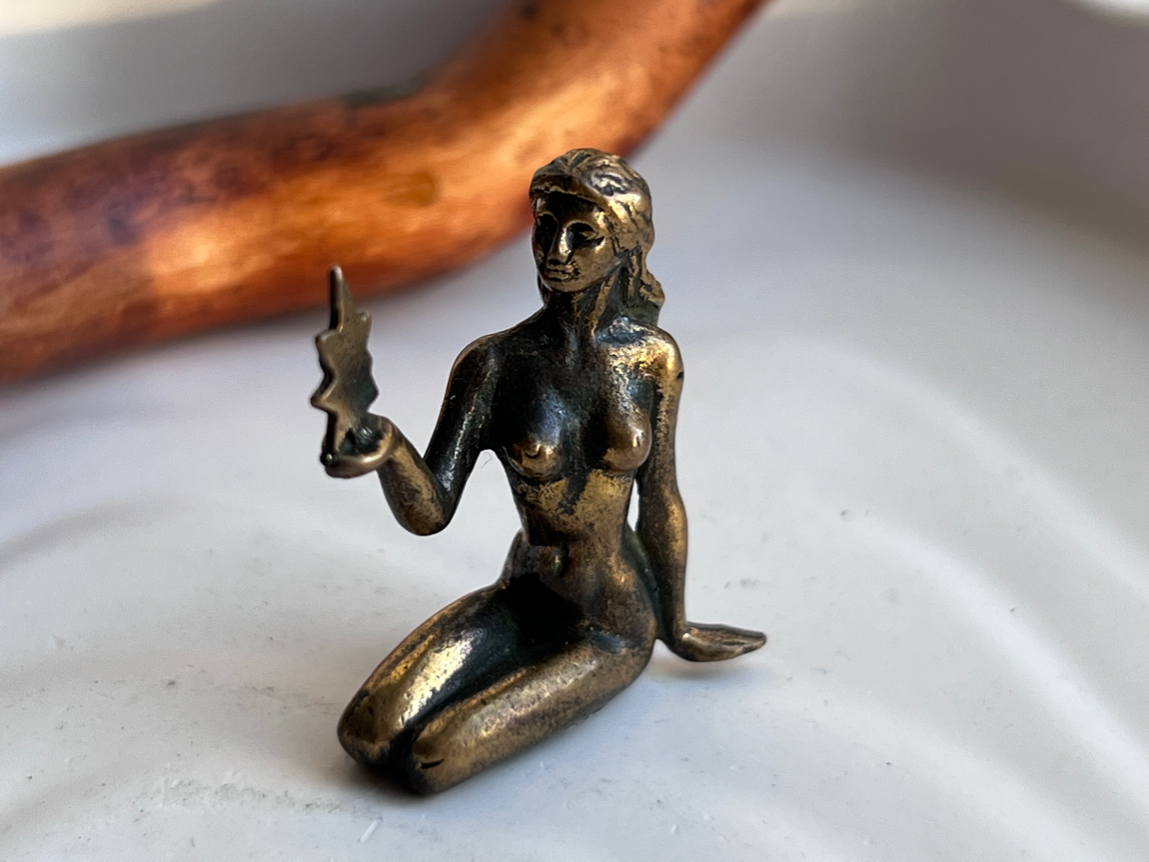Фигурка Девы (знак зодиака) из бронзы  FGB-0146, фото 1