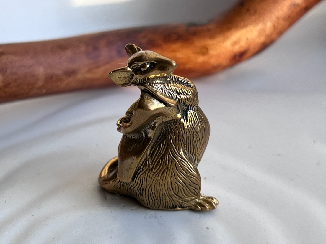Деловая мышь из бронзы  FGB-0124, фото 6