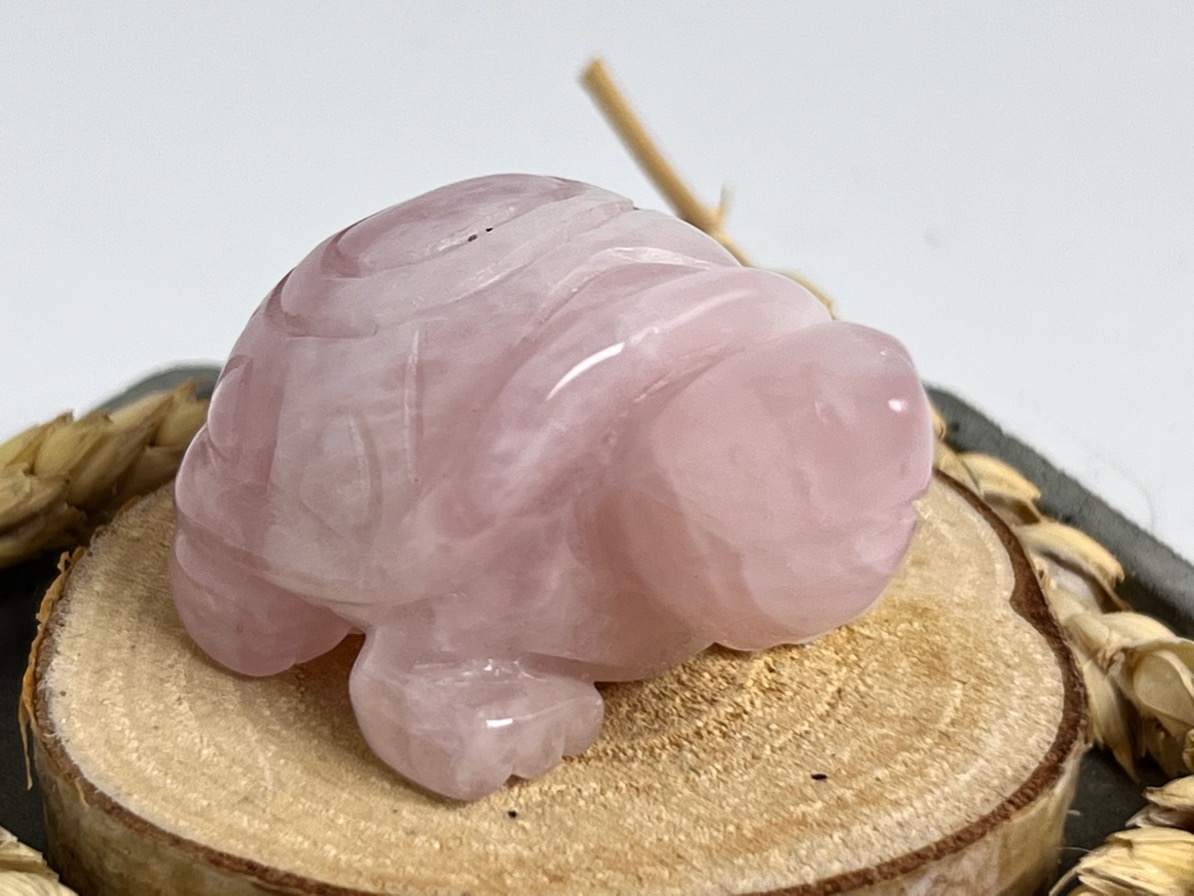 Черепаха из розового кварца FG-0438, фото 1