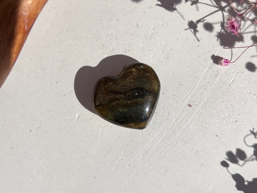 Сердце из лабрадора, 0,9 х 2,1 х 2,3 см SR-0052, фото 1