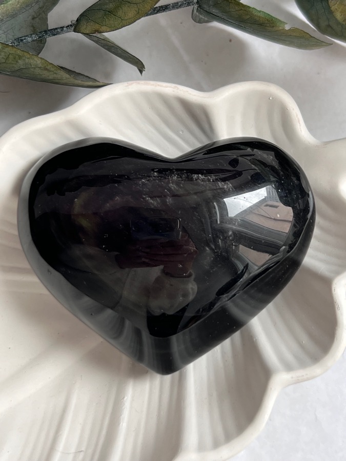 Сердце из обсидиана 3,4 х 5,8 х 7,3 см SR-0078, фото 1
