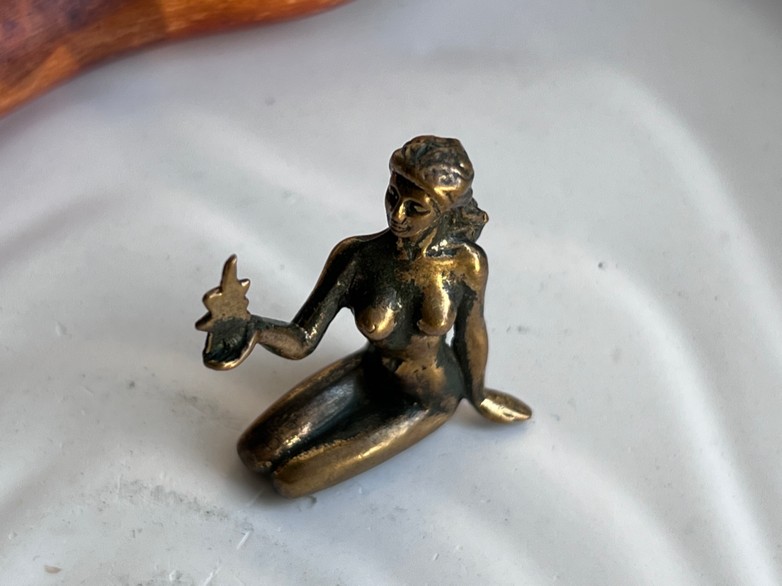 Фигурка Девы (знак зодиака) из бронзы  FGB-0145, фото 6