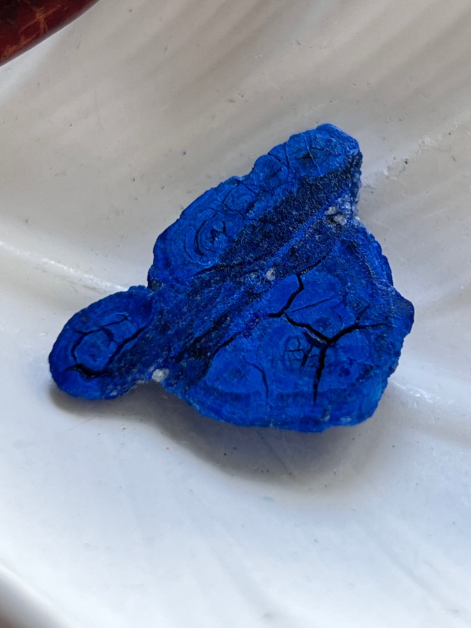 Азурит, полированный срез 0,9 х 3 х 3,9 см SK-0138, фото 3