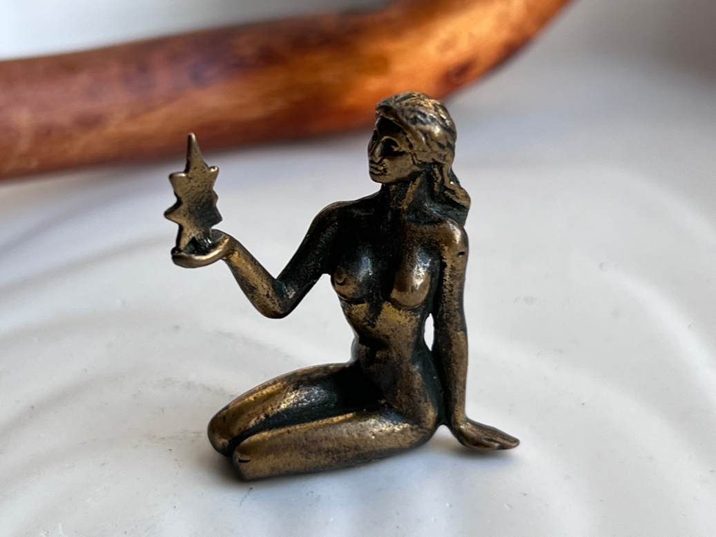 Фигурка Девы (знак зодиака) из бронзы  FGB-0146, фото 6
