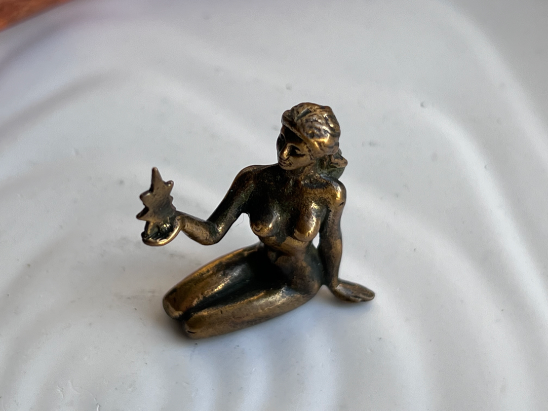Фигурка Девы (знак зодиака) из бронзы  FGB-0146, фото 7