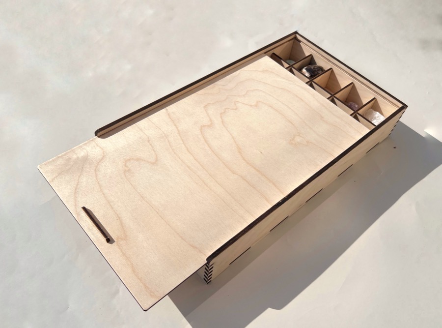 Деревянная коробка для минералов BOX-0009, фото 2