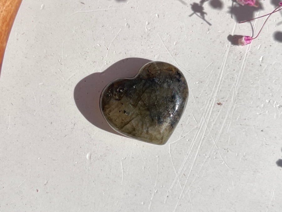 Сердце из лабрадора, 0,9 х 2,1 х 2,4 см SR-0053, фото 1