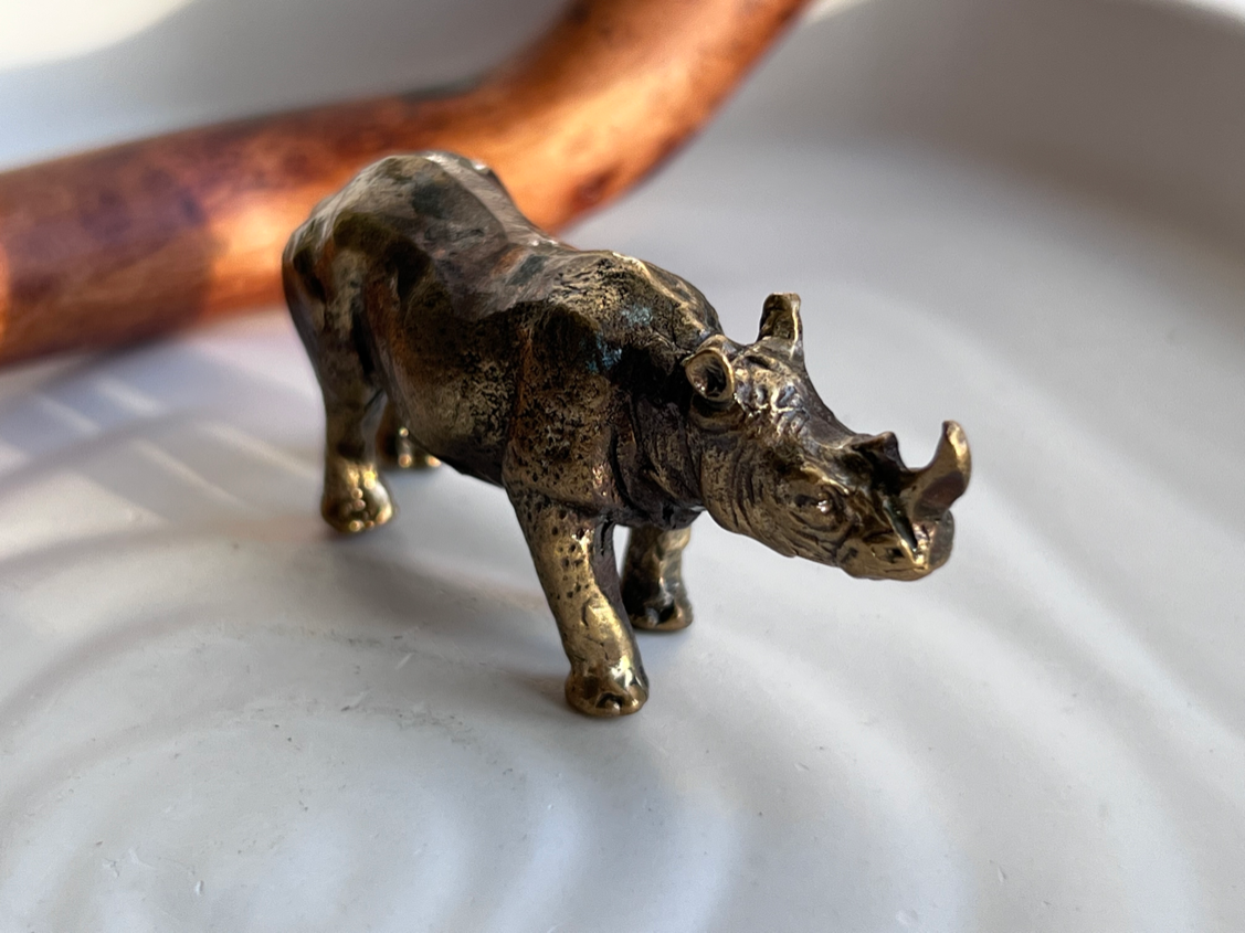 Носорог из бронзы  FGB-0113, фото 1